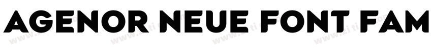 Agenor Neue Font Fam字体转换